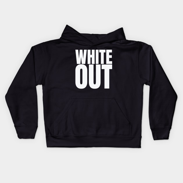 White Out (White on white design) Kids Hoodie by S'MORE STICKERS